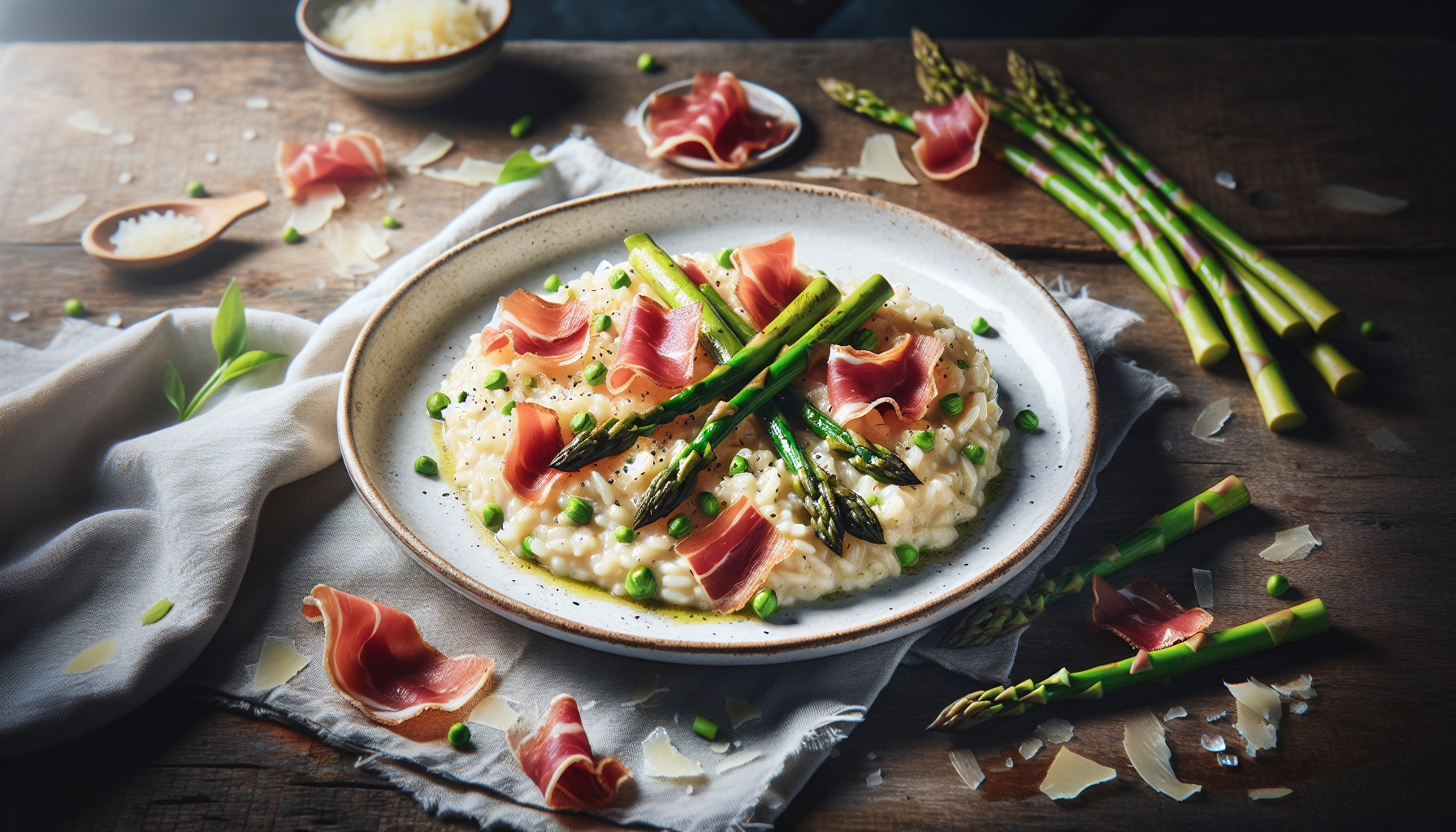 risotto asparagi e speck